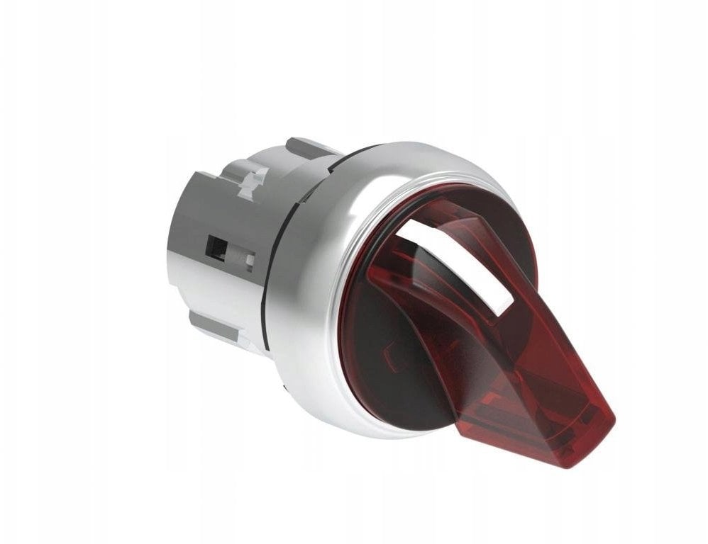 Lovato Electric Przełącznik 2 pozycyjny 0-1 metalowy podświetlony fi22mm pokrętło krótki Czerwony LPSSL1204