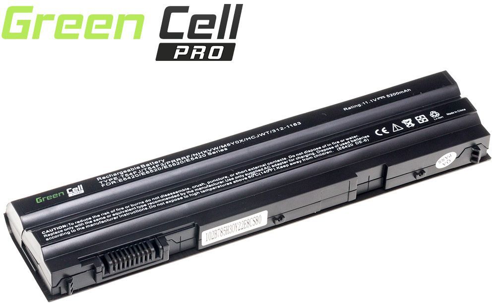 Bateria Green Cell do Dell Latitude E5420 E5520 E6420 E6520 11.1V 6 cell (DE04PRO)
