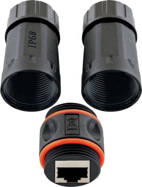 Schwaiger CAT6A Złącze sieciowe na zewnątrz 2x RJ45 gniazdo