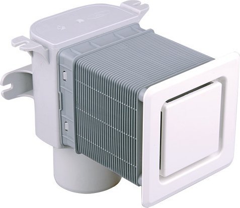 HL Napowietrzacz DN50/75 podtynkowy do montażu w ściance instalacyjnej z możliwością dostępu do kanalizacji i pokrywą ścienną w kolorze białym -