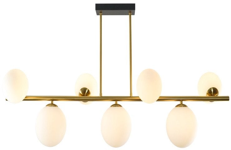 PENDANT LIGHT RAILE H52CM 7XG9 GOLD