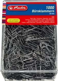 Herlitz Spinacze metalowe 1000 szt Herlitz 32 mm