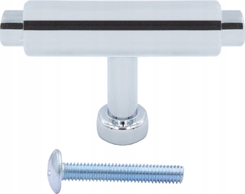 Szchara Gałka do mebli uchwyt meblowy nowoczesny srebrny 50 mm