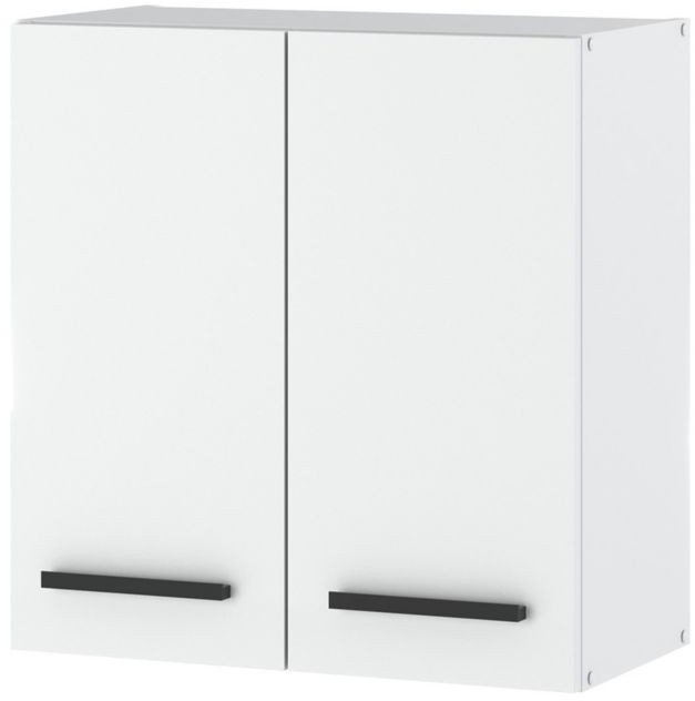 szafka kuchenna wisząca modułowa z uchwytami pojemna 60cm blande biała mat