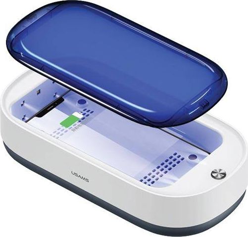 Usams Sterylizator UV-C do drobnych przedmiotów z ładowarką indukcyjną ZB151XDH01 (US-ZB151)