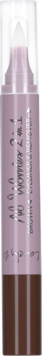 Lovely No Worries 2in1 Eyeliner & Remover eyeliner dwustronny do oczu Brown (2)