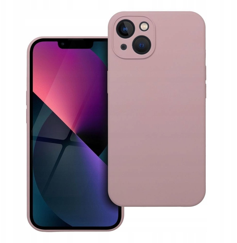Futerał SILICONE 2mm do IPHONE 13 pudrowy róż