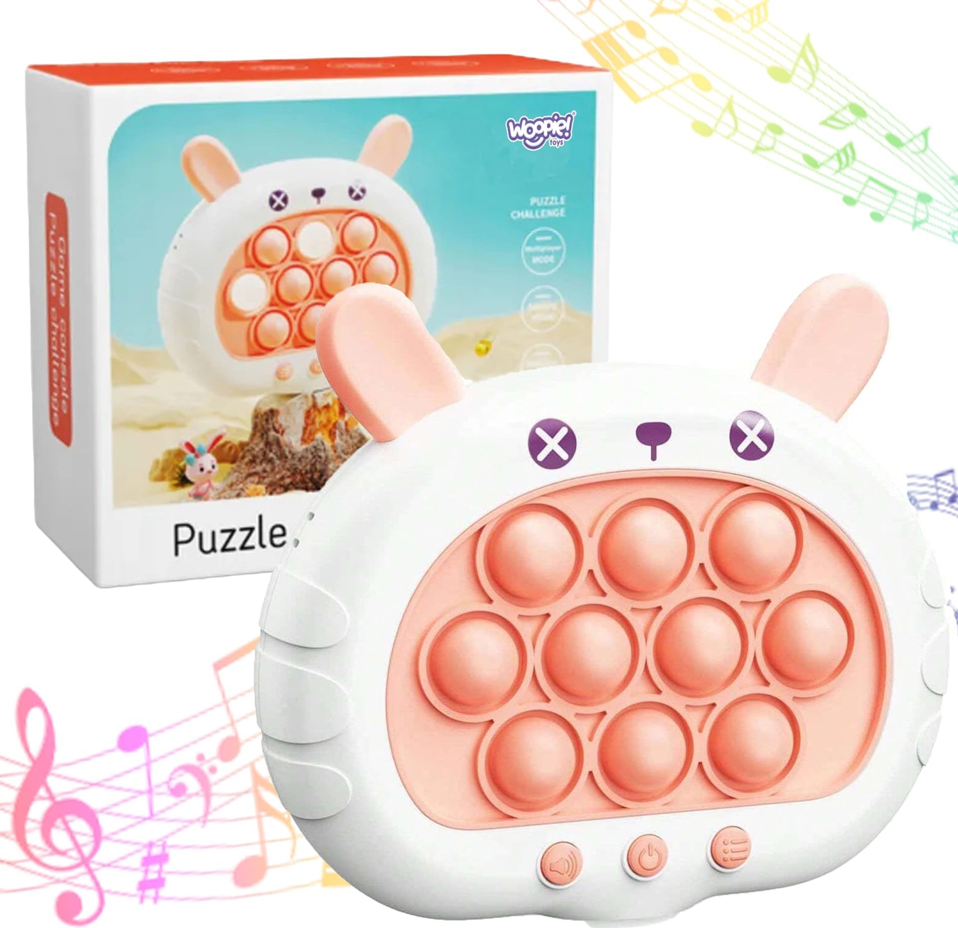 Woopie WOOPIE Gra POP IT Elektryczna Antystresowa Zręcznościowa Króliczek