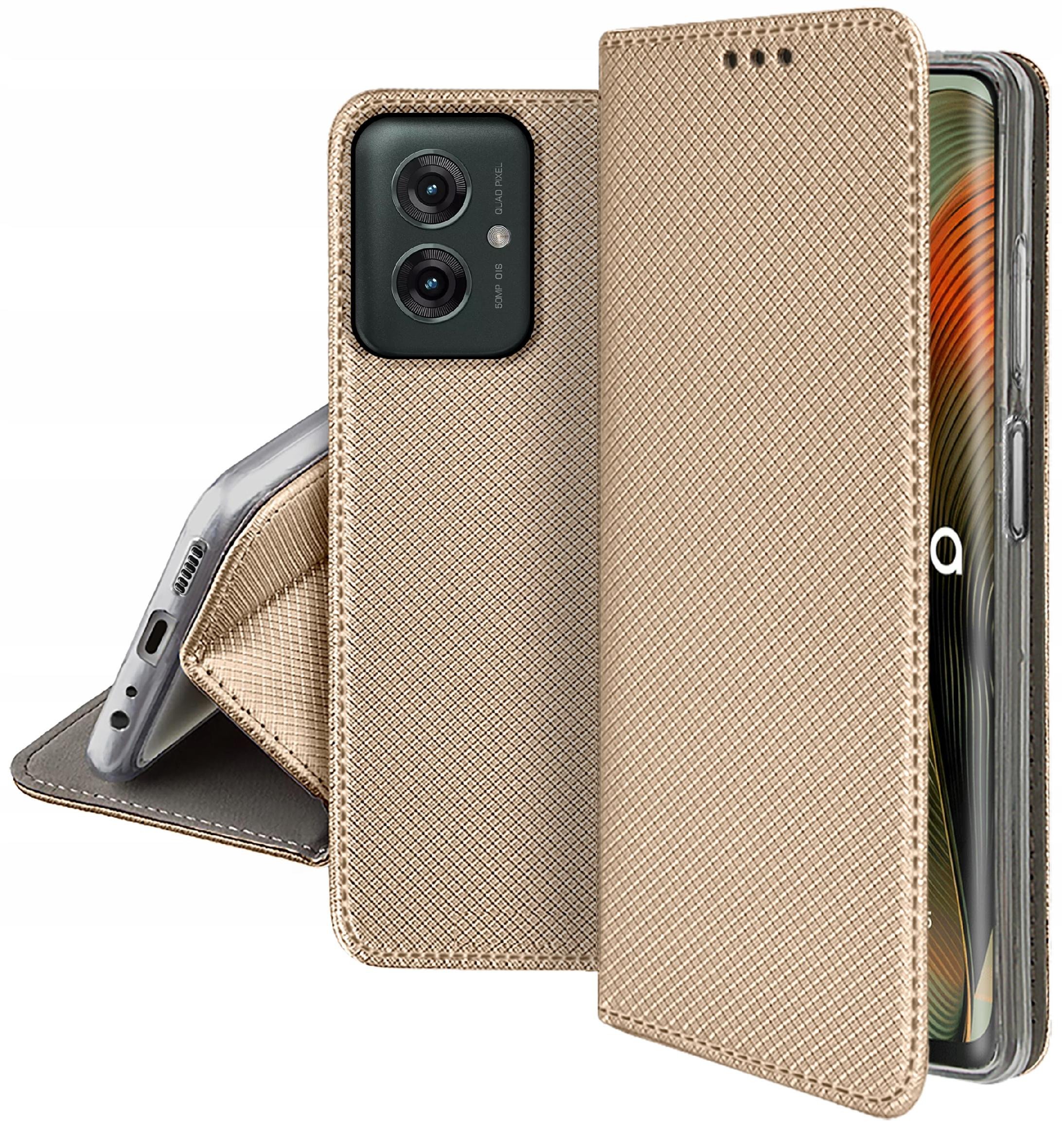 Etui do Motorola Moto G55 5G SMART MAGNET CASE PORTFEL + SZKŁO 9H