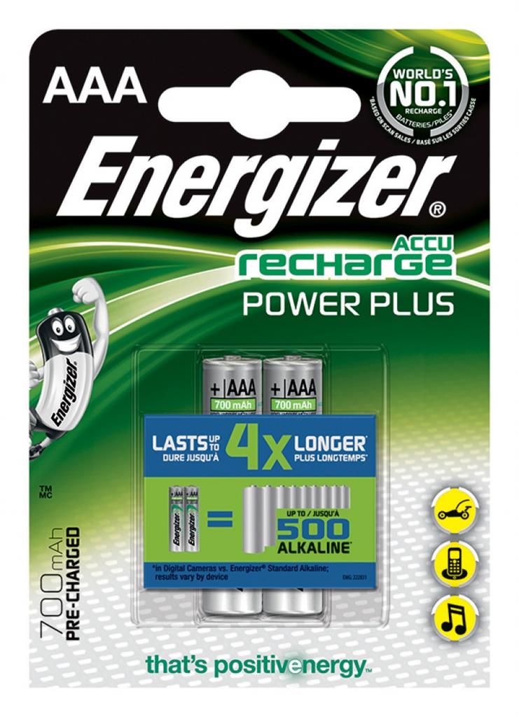 Energizer Akumulator Power Plus AAA / R03 700mAh 2 szt.