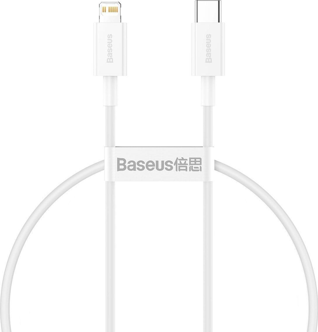 Kabel USB Baseus USB-C - Lightning 0.25 m Biały (CATLYS-02)