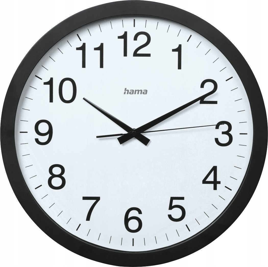 Hama Zegar ścienny 40cm Aruba Czarny