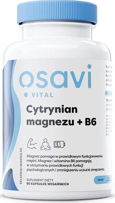 Osavi Osavi - Cytrynian Magnezu + B6, 90 vkaps