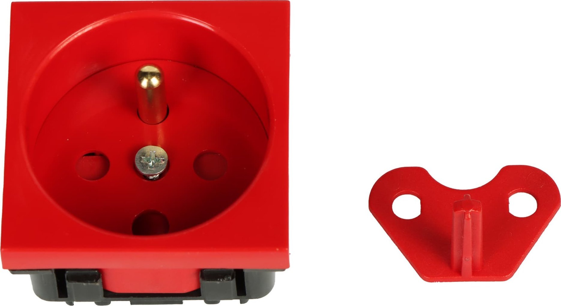 Kontakt-Simon GNIAZDO POJEDYNCZE DATA Z KLUCZEM UPRAWNIAJĄCYM GN-DATA-1P/LS System 45