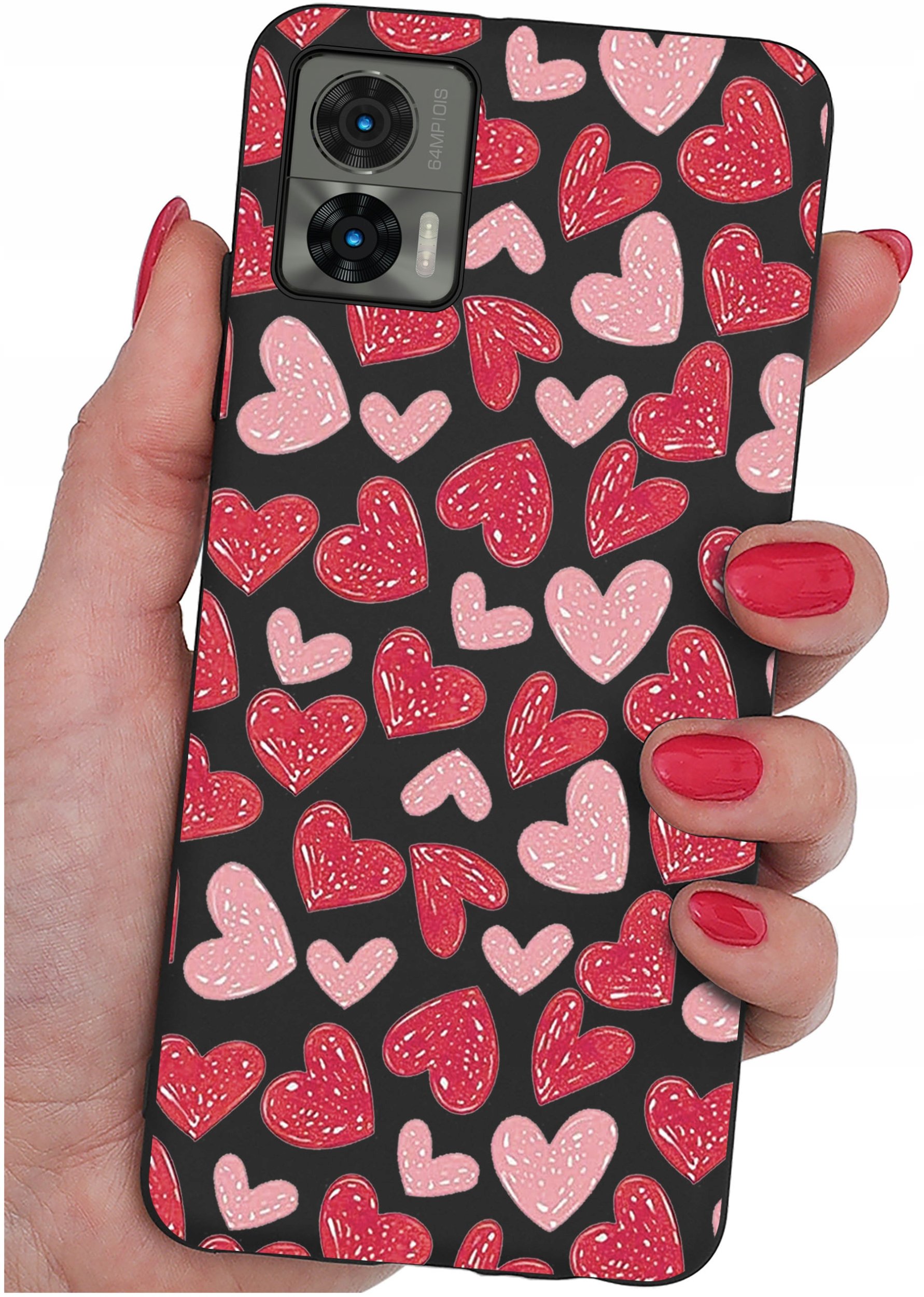 Etui do Motorola Moto Edge 30 Neo WZORY |SILIKONOWE MATT CASE + SZKŁO 9H