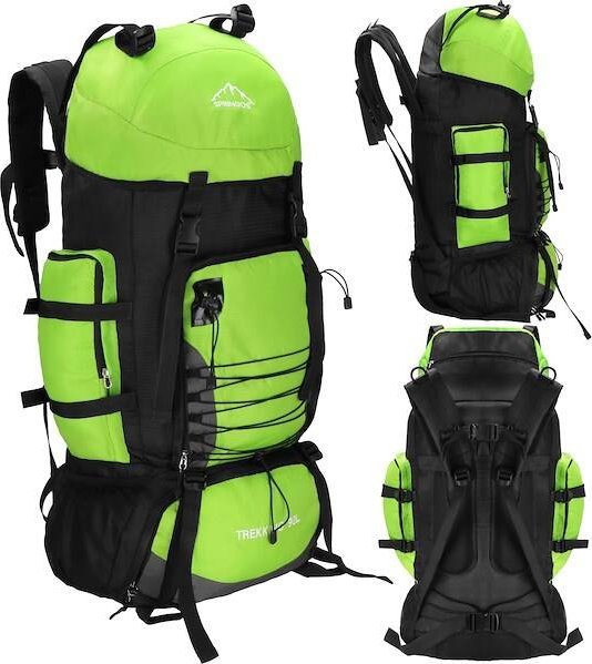 Plecak turystyczny Springos Plecak turystyczny 90 L trekkingowy górski wielofunkcyjny z osłoną przeciwdeszczową UNIWERSALNY