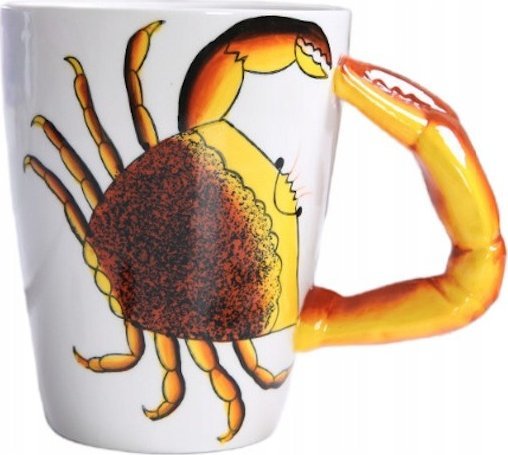 Kubek Cermiczny Do Kawy Herbaty 3D Prezent Zwierzaki Krab