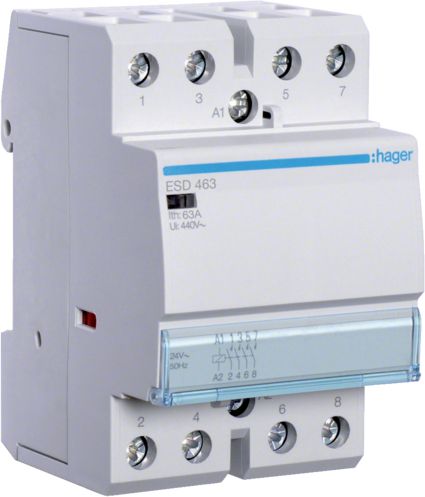 Hager Stycznik modułowy 63A 4Z 0R 24V AC (ESD463)