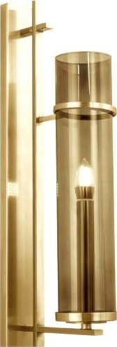 Kinkiet Copel Szklany kinkiet salonowy CGETBRASSCOGNACWALL mosiądz koniak