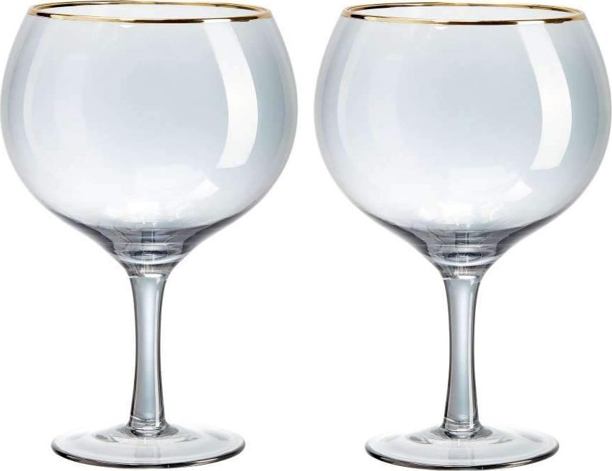 Root7 Zestaw 2 kieliszków do Ginu - kolekcja Black & Gold - Root7