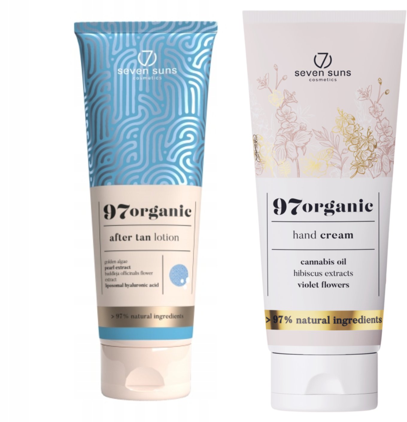 7Suns 97organic Balsam Po Opalaniu After Tan 250ml + Krem Do Rąk 75ml Gratis