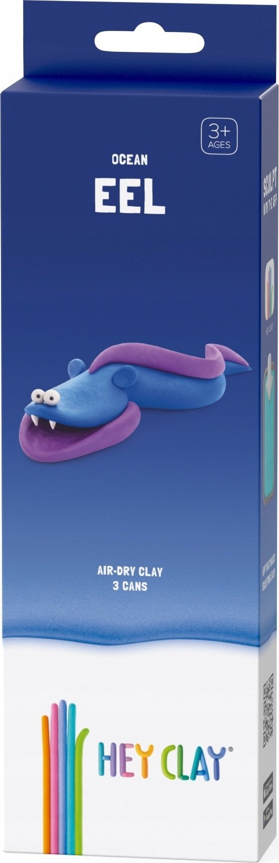 Tm Toys Hey Clay Masa plastyczna Węgorz 3 puszki HCL 30060CEE3