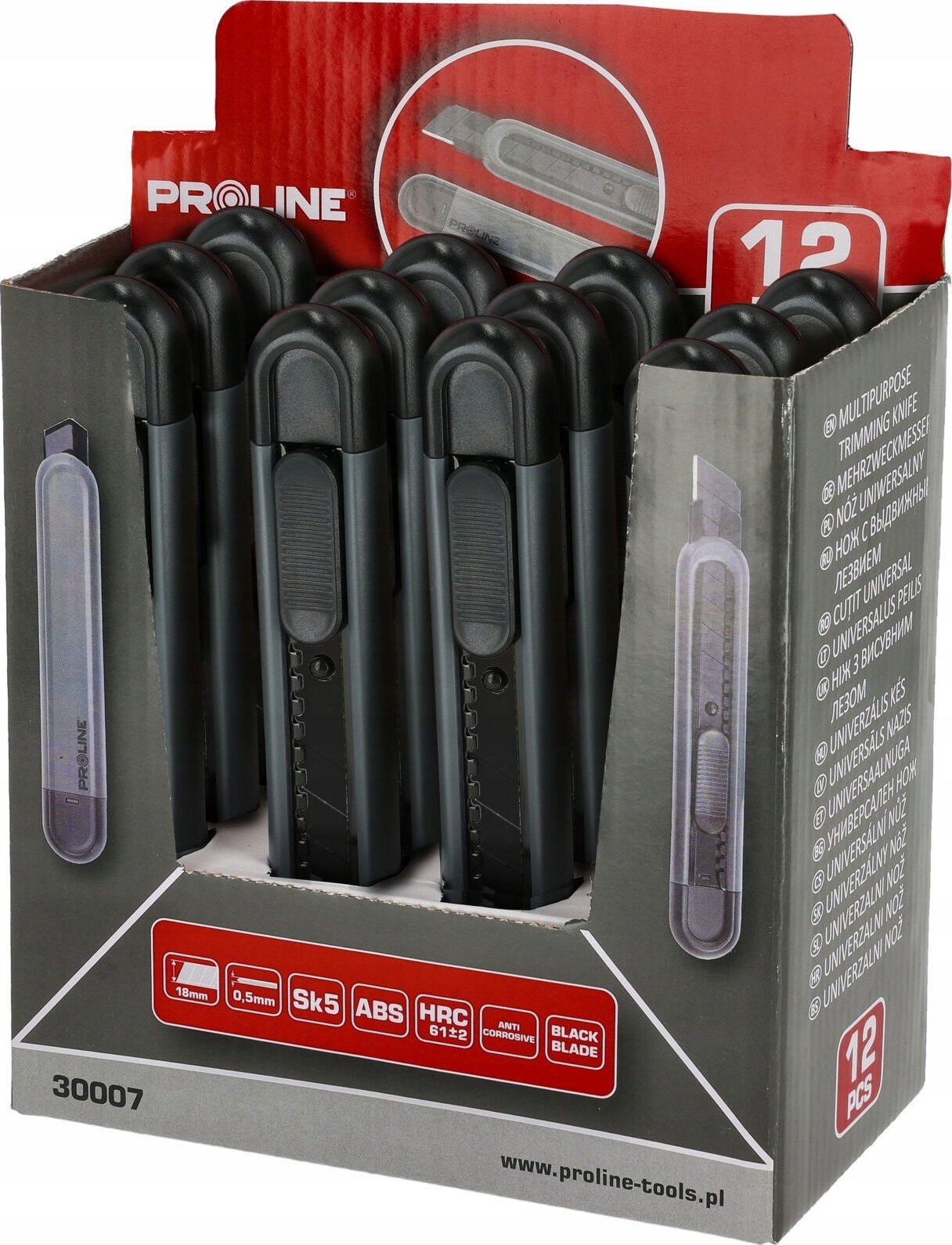 Pro-Line NOŻYK, OSTRZE ŁAMANE 18MM, DISPLAY, PROLINE