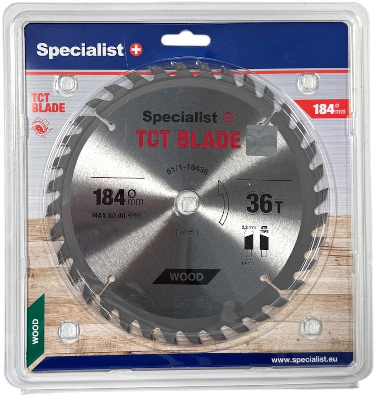 SPECIALIST+ cutting disc, 184x36Tx16 mm