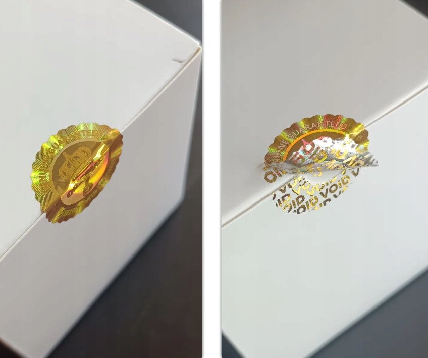 Plomby Gwarancyjne / Holograficzne 360 szt. / Okrągłe / 25mm*25mm / Złote