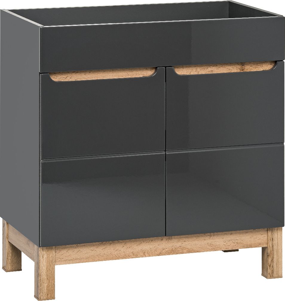 Comad Szafka pod umywalkę BALI 60 cm grafitowa stojąca COMAD