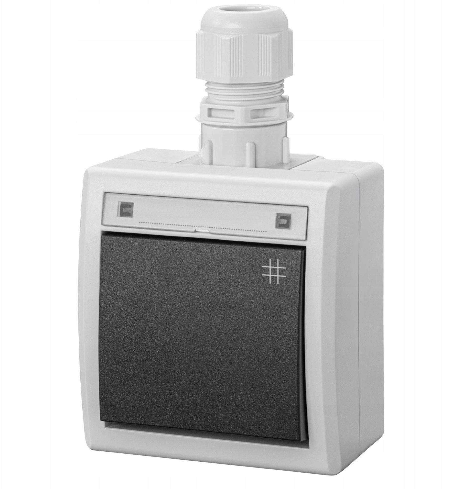 AQUANT 2K łącznik natynkowy krzyżowy IP65 szary 5006-65