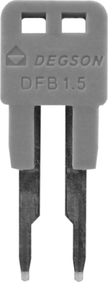 Degson Mostek wtykowy 2-biegunowy do złączek szynowych DS1.5 DGN 3978