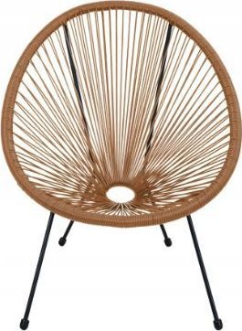 Fotel krzesło ogrodowe wygodne ACAPULCO balkon taras rattan natural