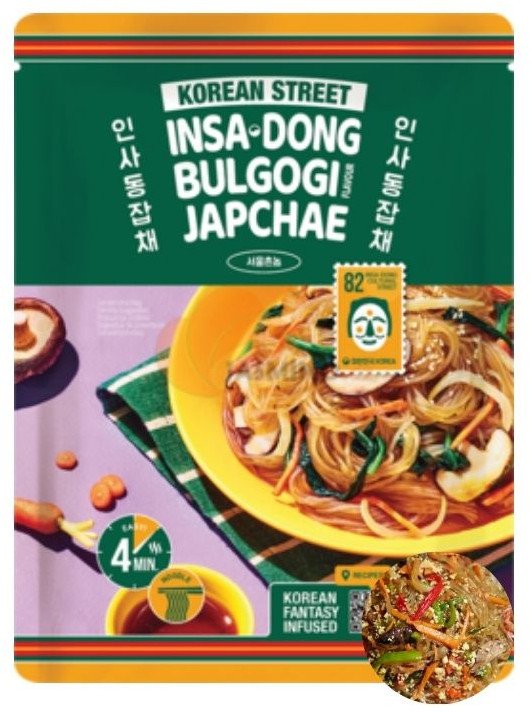 Gotowe danie koreańskie w 4 minuty japchae makaron nitki z bulgogi w sosie 103g