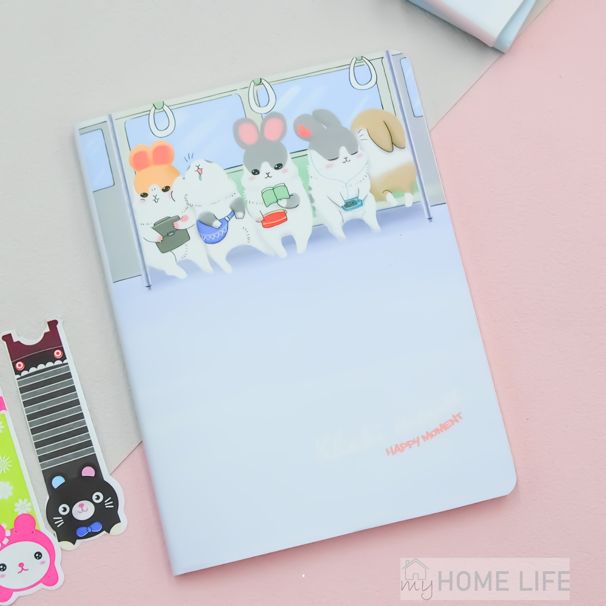 myHomelife Notes zeszyt w linię Happy Moment A6 myszka #1 metro