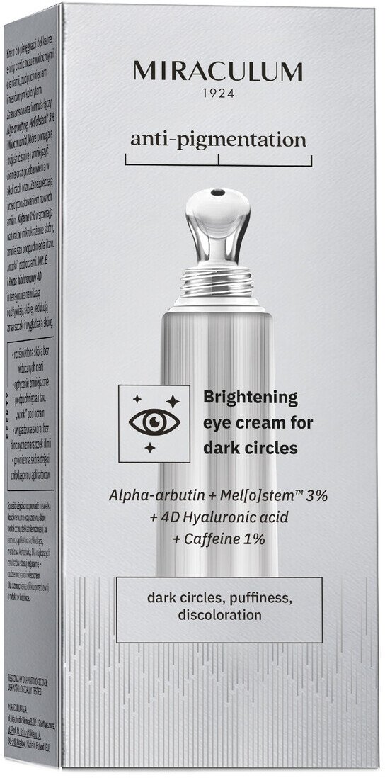 Miraculum Anti-Pigmentation Krem pod oczy rozjaśniający cienie 15ml