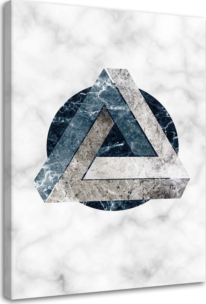 Feeby Obraz na płótnie, Abstrakcja geometryczna - marmur - 80x120