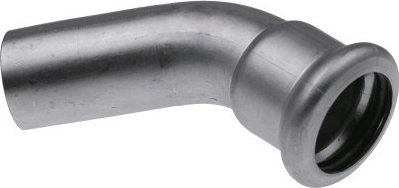 KAN-therm Kolano 45 stopni nyplowe Inox - 76,1 x 76,1