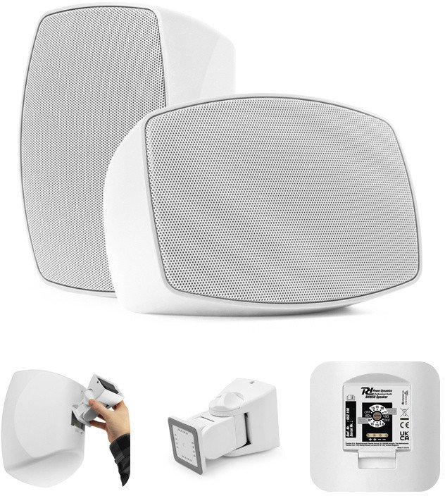 Zestaw kolumn instalacyjnych BHW50WH 5" IPX5 80W 100V 8Ohm Power Dynamics one size