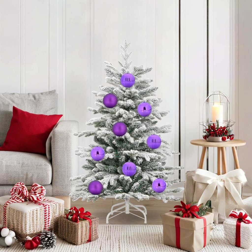 vidaXL Zestaw Bombek Choinkowych 15 pcs Liliowy