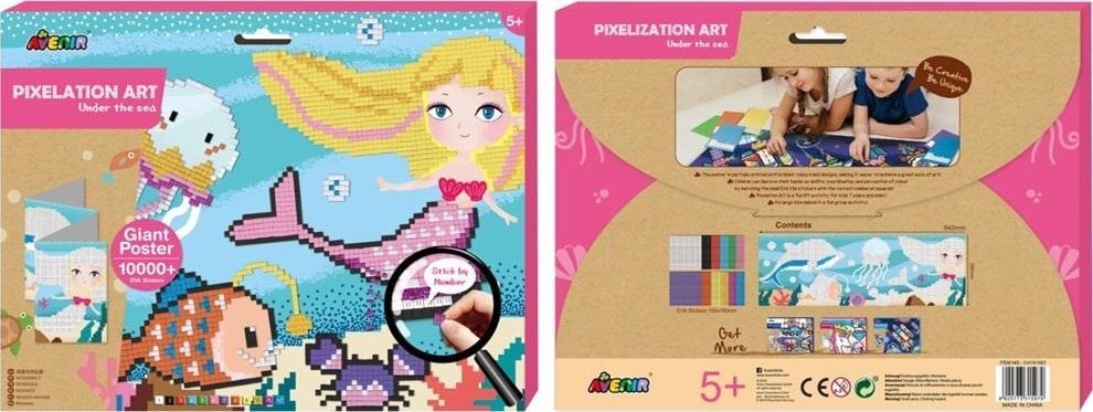 Avenir Wyklejanka Kolorowe piksele - Pod wodą