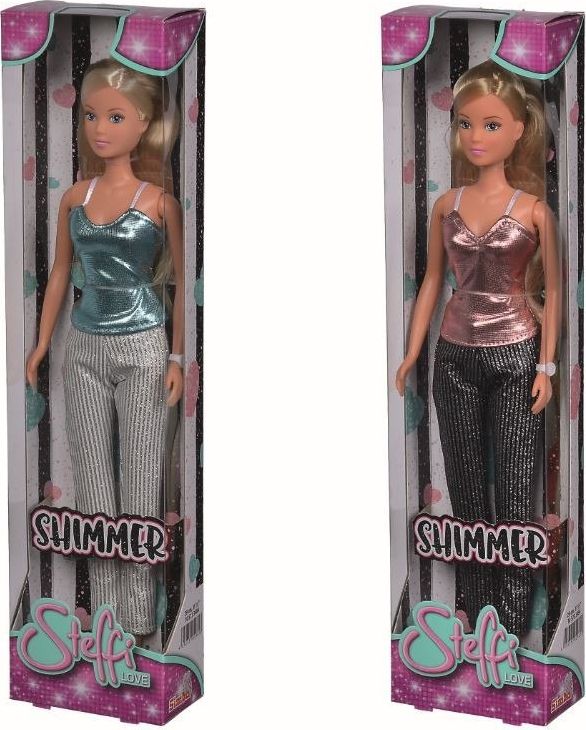 Simba Lalka Steffi w błyszczącym kostiumie, 2 rodzaje