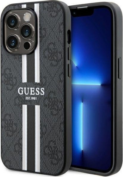 Guess Etui GUHMP14XP4RPSK Apple iPhone 14 Pro Max czarny/black hardcase 4G Printed Stripes MagSafe