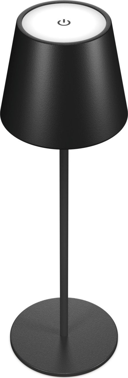 Lampa stołowa Realpower RealPower LED-Tischlampe dimmbar kalt/warm mit Akku, schwar