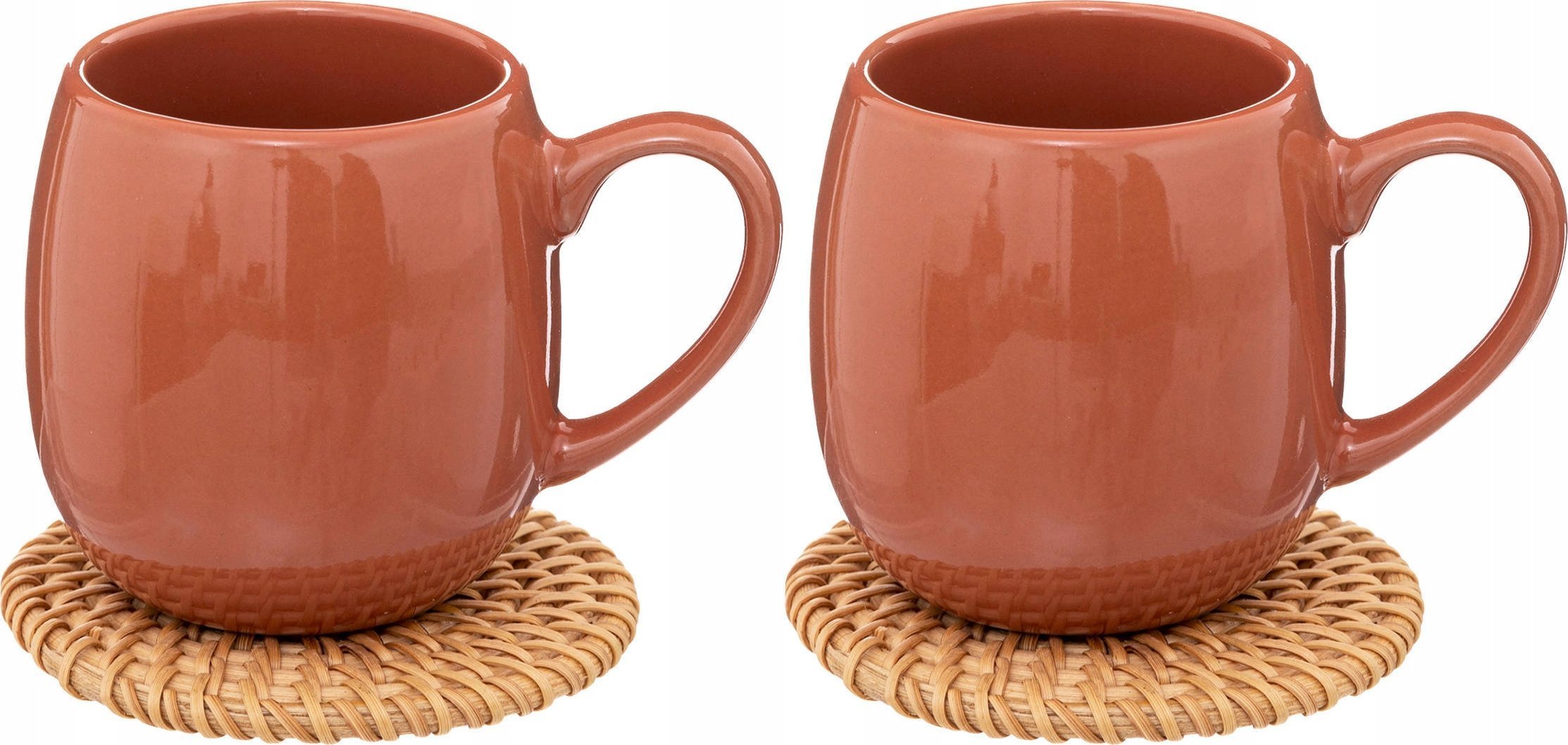 Secret de Gourmet Kubki ceramiczne ALICANTE, 2 sztuki, 300 ml + podstawki