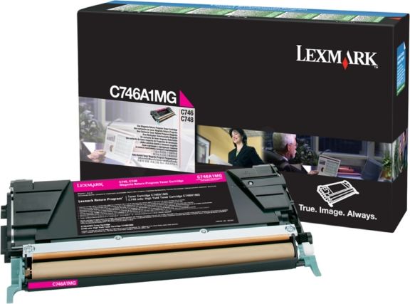 Toner Lexmark C746A1MG Magenta Oryginał (C746A1MG)