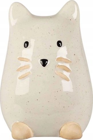 Koopman Figurka kota porcelanowa dekoracyjna 8,7 x 13 x 9,8 cm