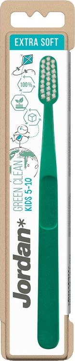 Jordan JORDAN_Green Clean Kids szczoteczka do zębów dla dzieci 5-10 lat Extra Soft 1szt.