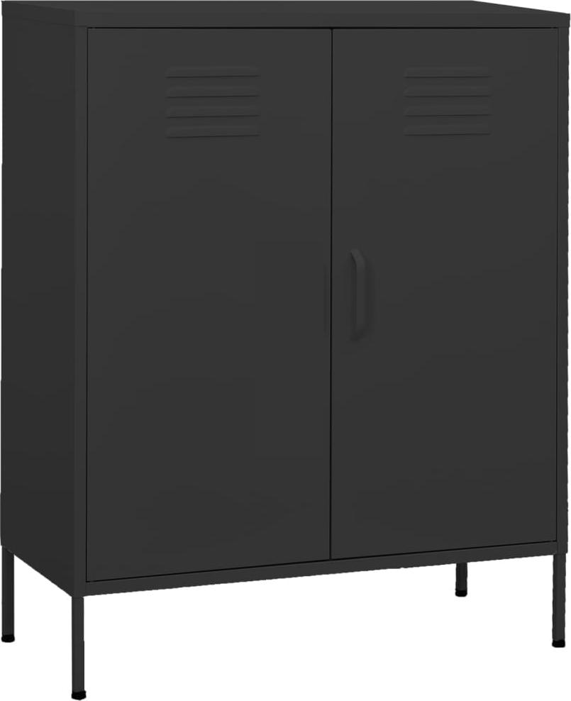 vidaXL Szafka, antracytowa, 80x35x101,5 cm, stalowa