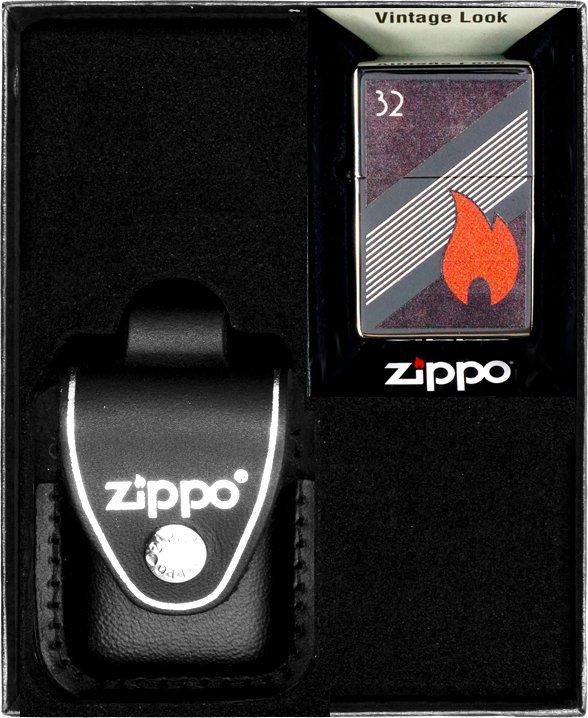 Zestaw ZIPPO Zapalniczka FLAME DESIGN 4 Prezentowy No3